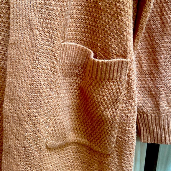 Becaal hooded open front cardigan duster - Picture 3 of 6